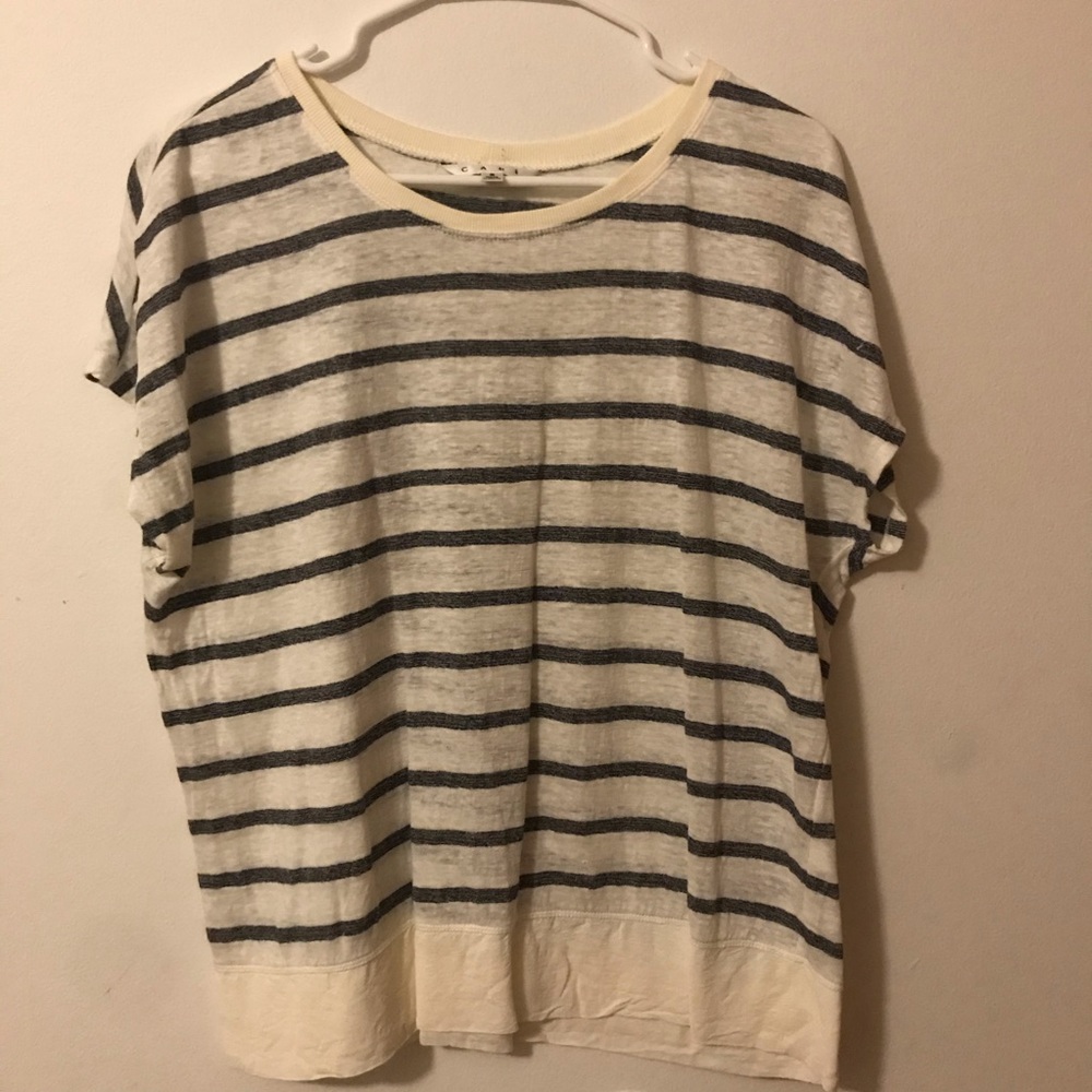 Cabi capped sleeve shirt